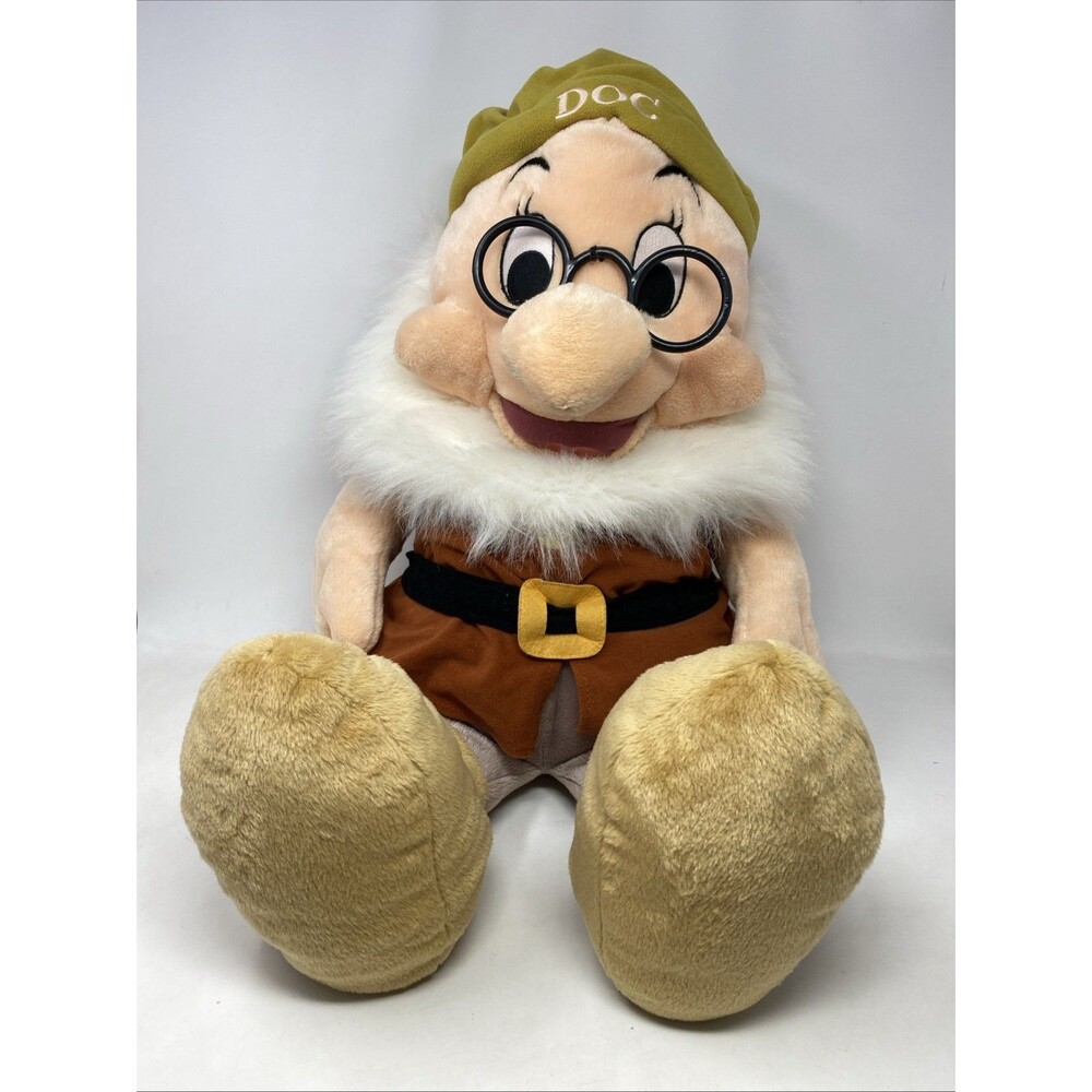 Disney Plush Doc Large 28" Multicolor Vintage Snow White Dwarfs